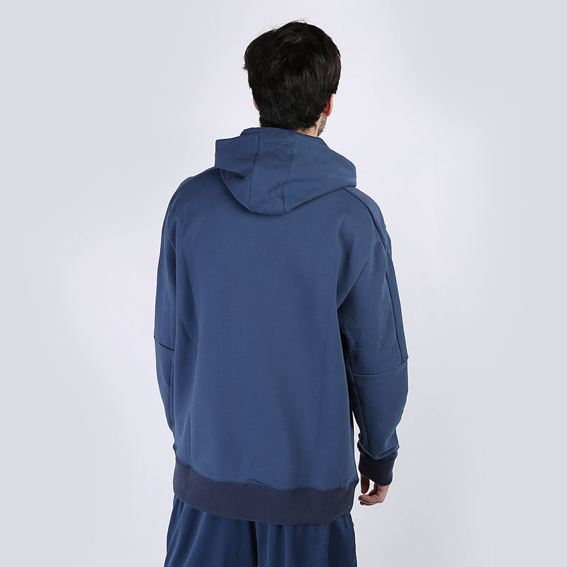 мужская синяя толстовка PUMA Tear Drop Hoodie 59874302 - цена, описание, фото 4